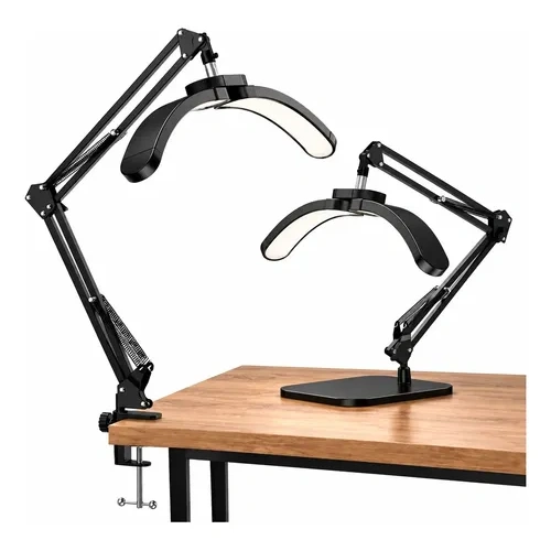 Lámpara LED 2 en 1 plegable articulada base y morza F-800i