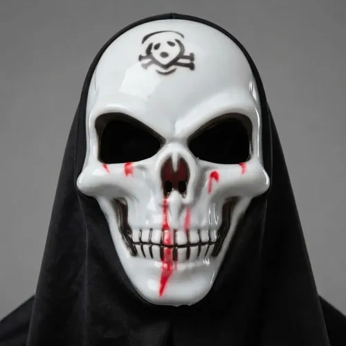 Máscara calavera disfraz Halloween Yj0688 - Imagen 7