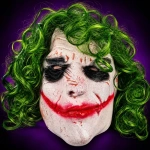Máscara de látex payaso joker guasón fiesta Halloween Yj0150 - Imagen 6