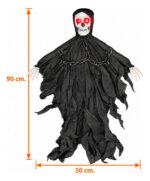 Muñeco Esqueleto Calavera Luminoso Led Halloween Yjo945 - Imagen 5