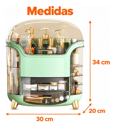 Organizador de maquillaje y cosméticos con cajones A27478 - Imagen 8
