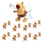 Pack X10 Capibara Bailarín Con Música Y Luces Juguete 14872