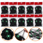 Pack X10 Telarañas Halloween + 20 Arañas Fluorescentes 01-01