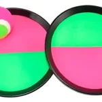 Juego paleta lanza y atrapa pelota con abrojo