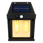 Reflector Led Solar Exterior Recargable Modelo Xf-8828 Negro Blanco Cálido