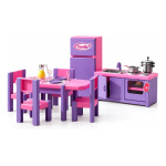 Set Juego Para Muñecas Infantil Cocina De Lujo Juguetes