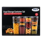 Set X12 contenedores herméticos plásticos de alimentos A27462 - Imagen 4