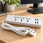 Zapatilla Multitoma 3 Tomas 4 Usb Hogar Cable 2500w Tb-t08
