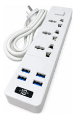 Zapatilla Multitoma 3 Tomas 4 Usb Hogar Cable 2500w Tb-t08 - Imagen 2